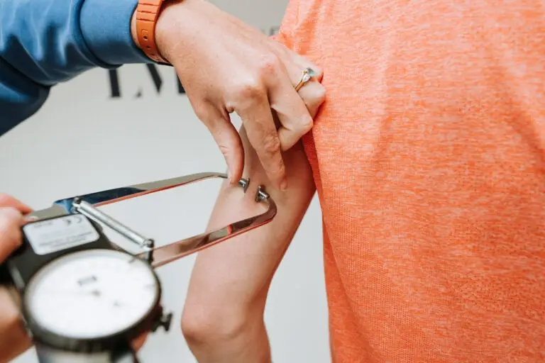 Sports nutrition appointment, skinfold measurements,