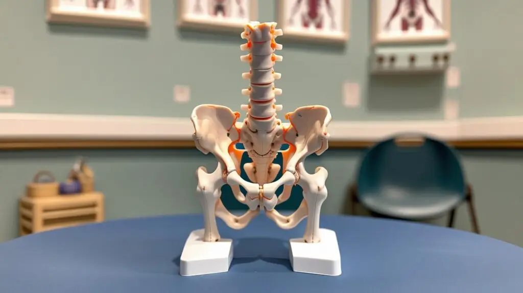 Model of pelvic anatomy, for physio appointment